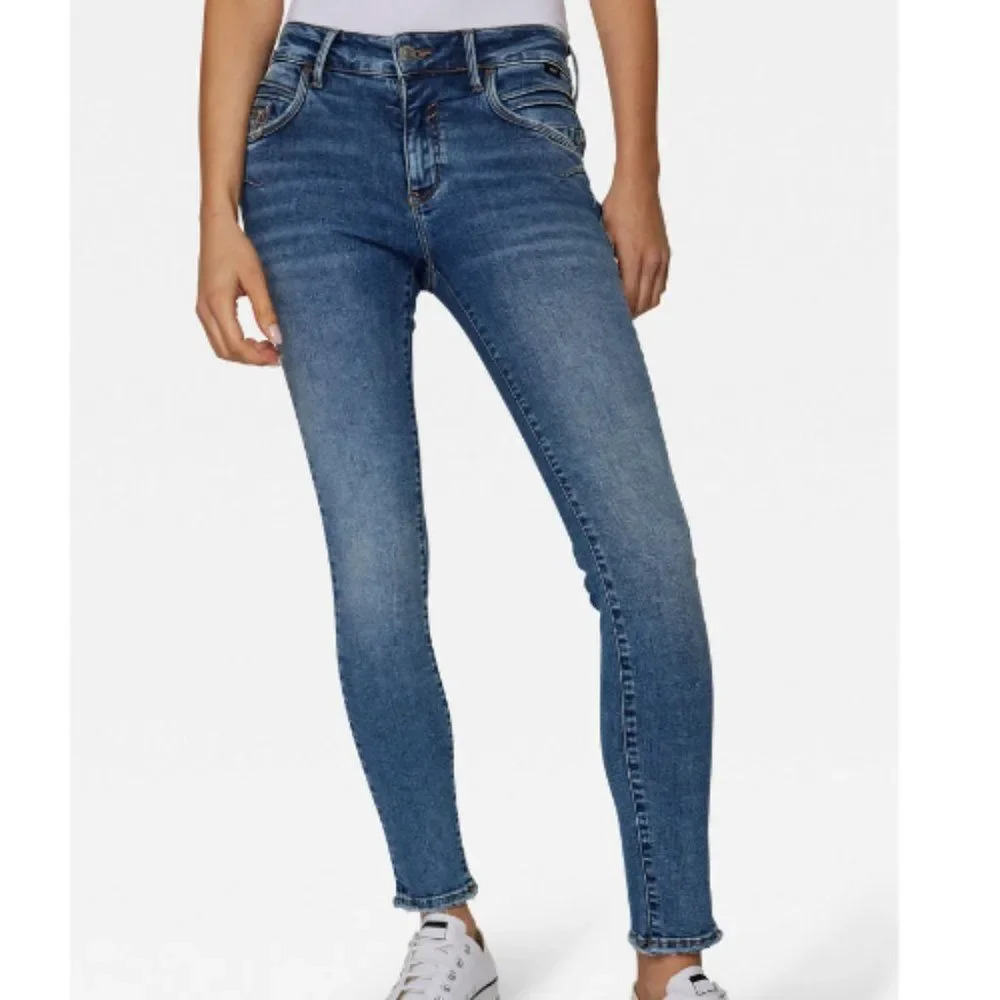 Mavi Gold Women's Blue Adriana Mid Rise Super Skinny Jeans Size 27